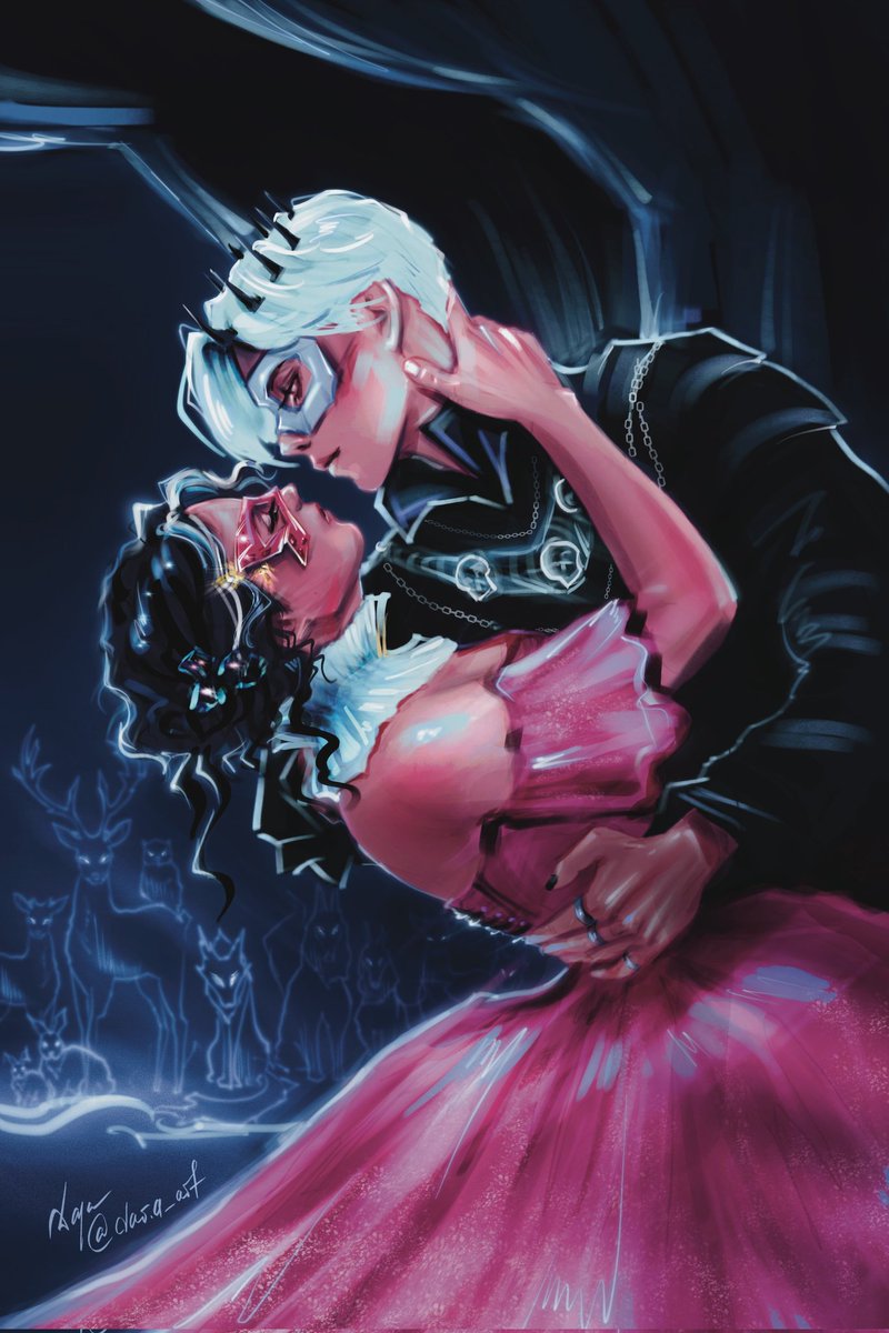 Illustration for the book Cruelest Kiss and Fairest Blood by Violet Taylor 🖤 

#commissionillustration #bookillustration #digitalartist #commissionart