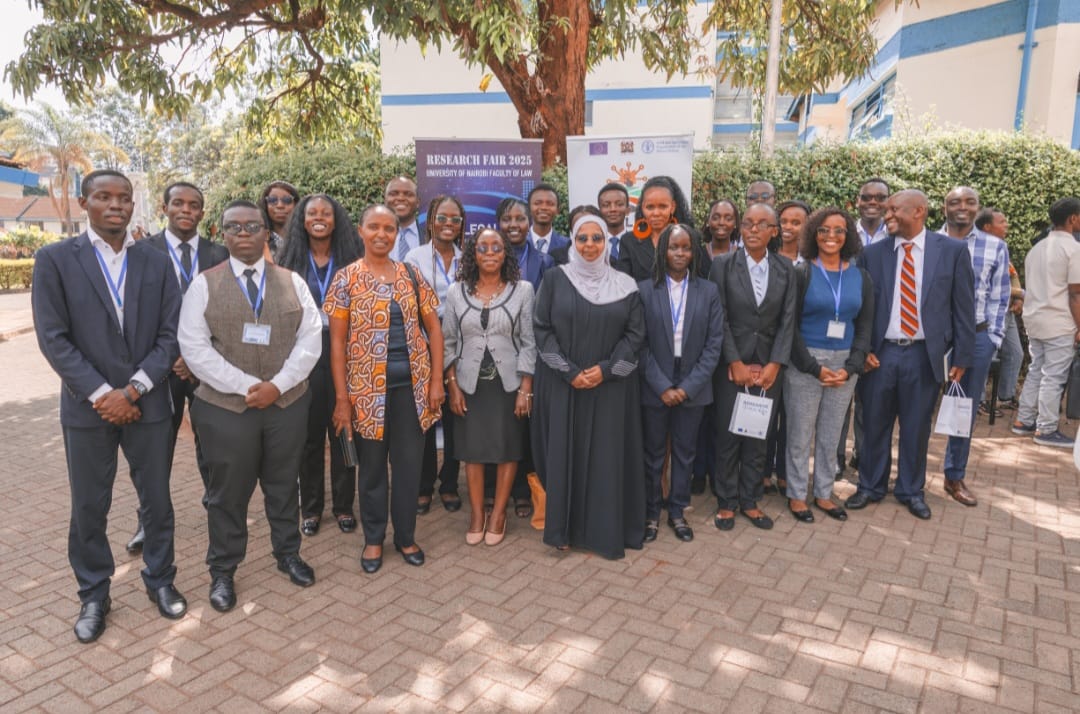 uonlj's tweet photo. What an incredible event! A huge thank you to everyone who joined us for Research Fair 2025. We were thrilled to see such engaging discussions about bridging technology and land governance. Grateful to the sponors of our event @EUinKenya @FAOKenya @UoNLawFaculty. https://t.co/OGJVBo5h3L