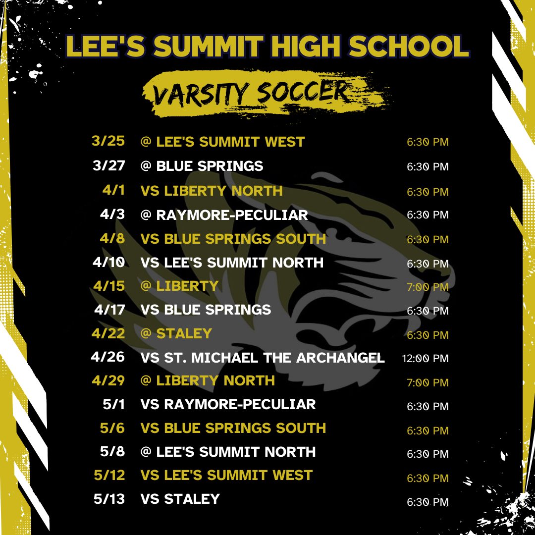 Preview of the season💛🐯⚽️
Mark your calendars, we can’t wait to see you there!