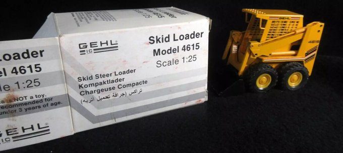 rusticrelics04's tweet image. NEW in box GEHL SKID LOADER MODEL 4615 1:25 SCALE DIECAST  toy  Made in W GERMANY NIB ebay.com/itm/2359969565…… #eBay via
@eBay #skidloader #Business #Industrial #machinery #HeavyEquipment #building #construction #toys #toycollector #Gehl #skidsteer #demolition #earthmoving