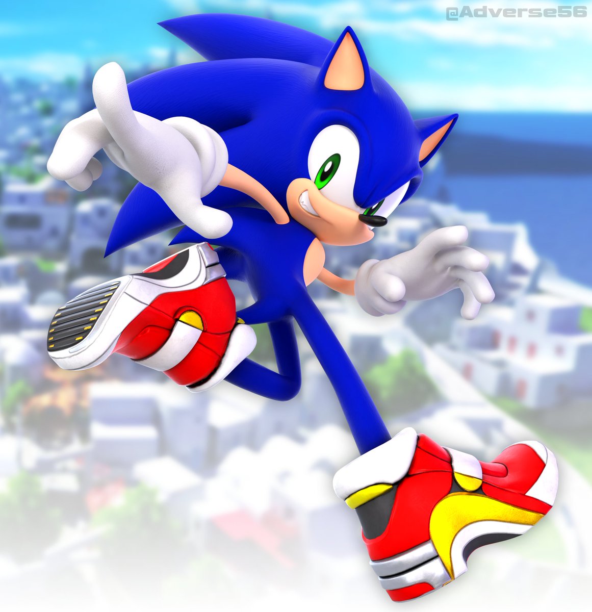 Any excuse to render the blue dude.