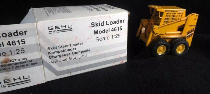 rusticrelics04's tweet image. NEW in box GEHL SKID LOADER MODEL 4615 1:25 SCALE DIECAST  toy  Made in W GERMANY NIB ebay.com/itm/2359969565…… #eBay via
@eBay #skidloader #Business #Industrial #machinery #HeavyEquipment #building #construction #toys #toycollector #Gehl #skidsteer #demolition #earthmoving