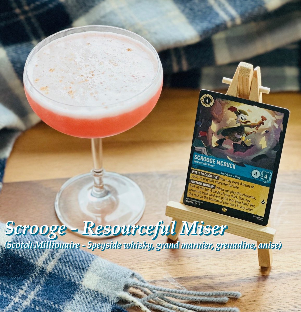 Scrooge McDuck in full highland dress? You know we had to break out the Scotch for this one. Check out our #DisneyLorcana inspired spin on the millionaire cocktail: 

tinyurl.com/drinklands012