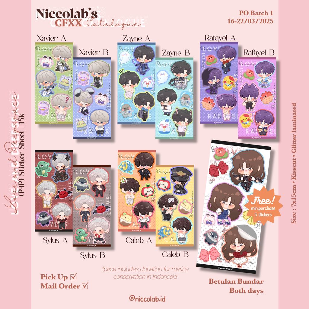 niccolab_id's tweet photo. Open PO Batch 1 16-22 Maret 2025
Link :
https://t.co/nIL7pq3zZN
#comifuro20 #katalogcomifuro20 #CFXX #katalogcomifuro #comifuro #comifurocatalogue #comicfrontier #comicfrontier20 #LoveandDeepspace https://t.co/oOLqUfm2ws