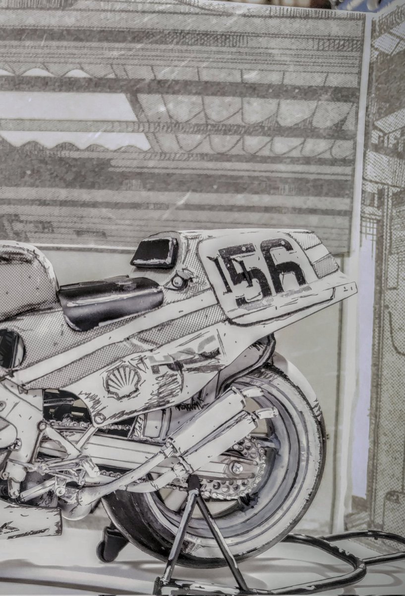 akira43watagawa's tweet photo. #バイクプラモ盛上げ隊
#バイクプラモのマンガ風
#ターナーアクリルガッシュ
#バリバリ伝説
#GUNBOY https://t.co/LkfXSe7zqT