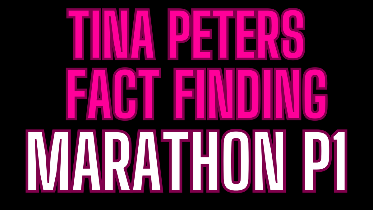 JovanHPulitzer's tweet photo. 1:00 PM CST TINA PETERS MARATHON - OVERVIEW - PART ONE - Saving Tina Peters - The Back Story and Facts #TinaPeters #JoeOltmann #MikeLindell #CyberSymposium #DrFrank https://t.co/HzuOCu9pBF https://t.co/FhDsJmtia8