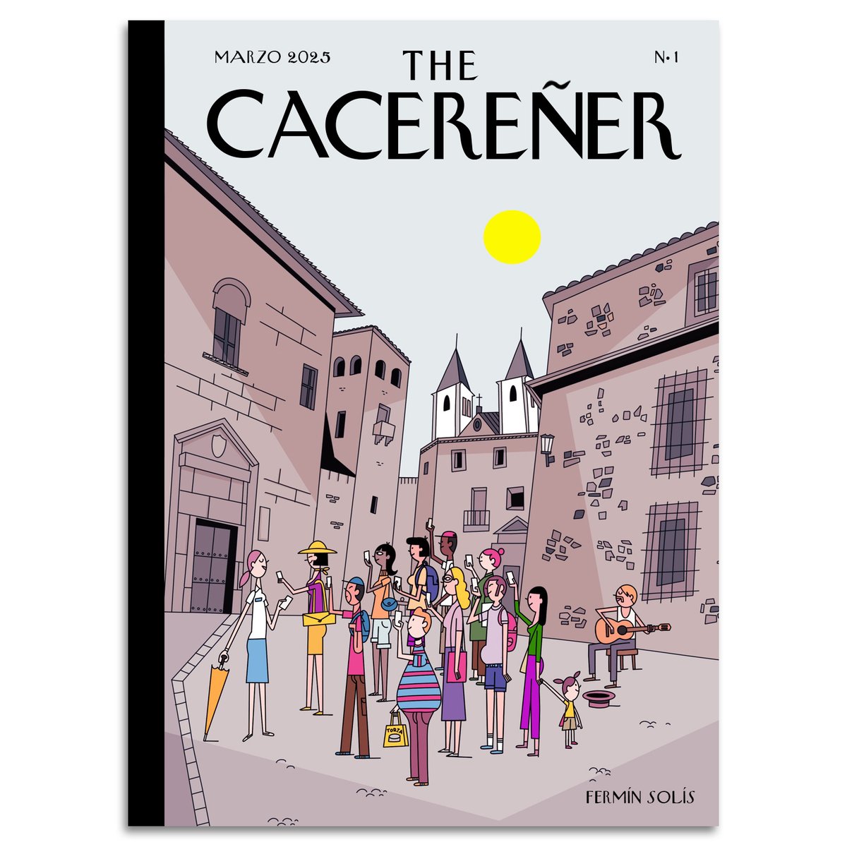 Nace 'The Cacereñer', un homenaje de ilustradores, dibujantes y diseñadores a la ciudad, con distintas interpretaciones y estilos, inspirada en la icónica revista norteamericana 'The New Yorker'. Un proyecto artístico colectivo en el que crean portadas de una revista imaginaria