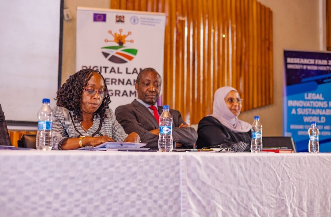 uonlj's tweet photo. What an incredible event! A huge thank you to everyone who joined us for Research Fair 2025. We were thrilled to see such engaging discussions about bridging technology and land governance. Grateful to the sponors of our event @EUinKenya @FAOKenya @UoNLawFaculty. https://t.co/OGJVBo5h3L