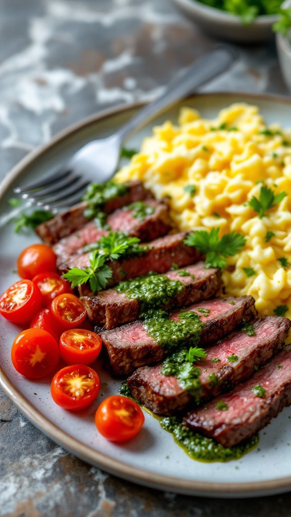 CeiboFoods's tweet photo. Kickstart your Sunday brunch with a burst of flavor! J&amp;M's Chimichurri adds the perfect zesty touch to eggs, steak, and more. Brunch just got a delicious upgrade! 🥑🍳✨

#JandMsChimichurri #ceibofoods #foodie #TastyCreations #chimichurrisauce #Chimichurri #eggbreakfast #brunch https://t.co/Czu2lG44jN