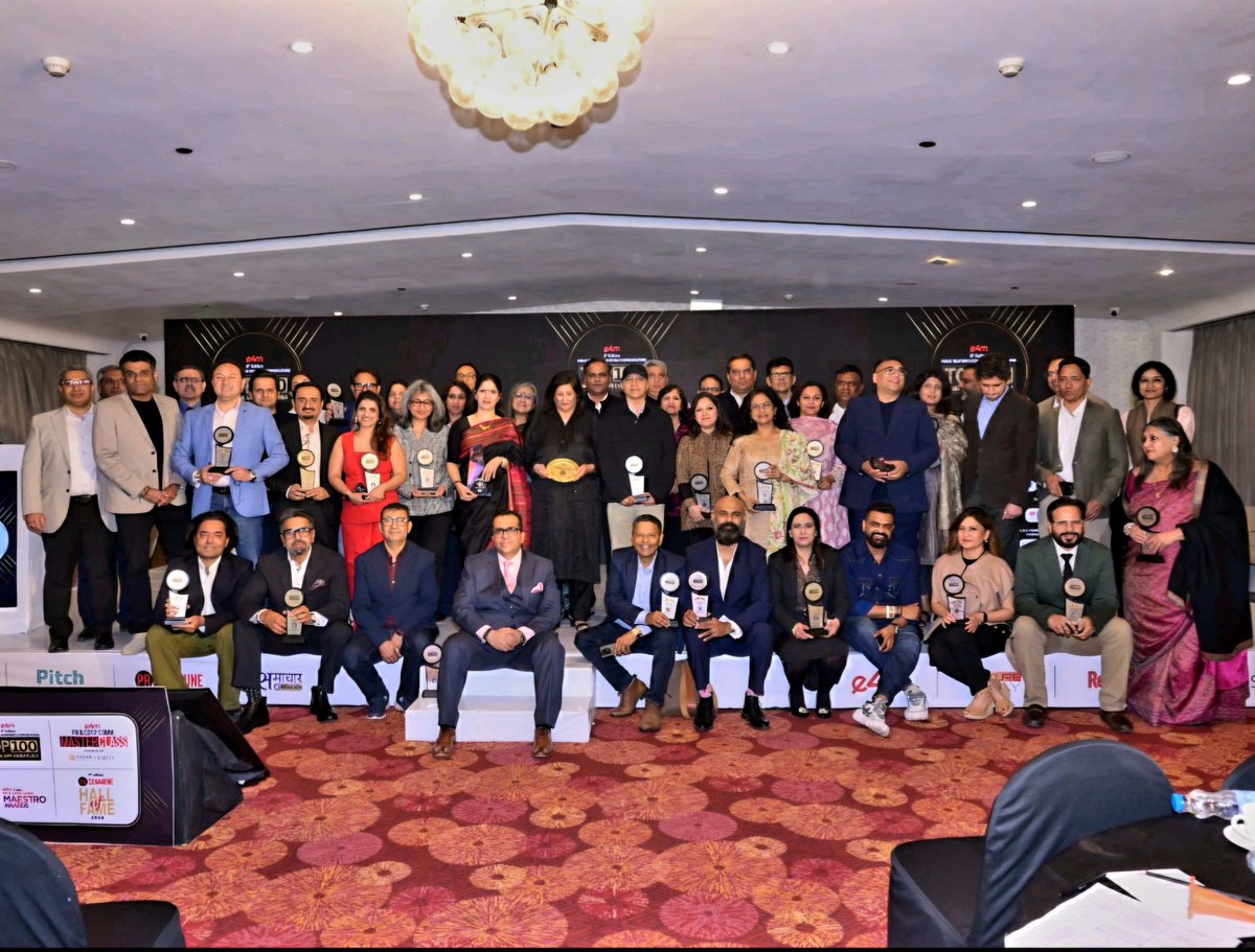 Honoured to receive PR &amp; Corp Comm Top 100 Influential Game Changers Award '24, from <a href="/e4mtweets/">exchange4media group</a> <a href="/BWBusinessworld/">BW Businessworld</a> <a href="/anuragbatrayo/">Anurag Batra</a> <a href="/karanbhatia5757/">Karan Bhatia</a> 
#pr #corpcomm #industryawards