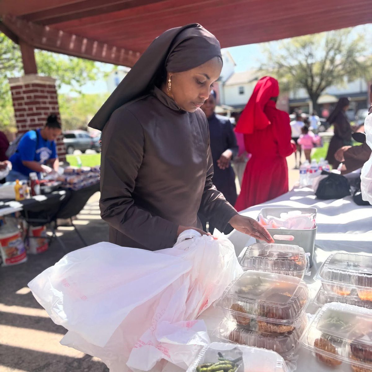 OfficialNOI's tweet photo. Nation of Islam members serving the community during the Holy Month of Ramadan!

On March 11, 2024, on the Ummah Reflects podcast, the Honorable Minister @LouisFarrakhan stated: "I'm asking us to think of those who have nothing. Don't have a Ramadan where you eat, but you're not checking to see who's eating, just where you live, next door, around the corner. This Ramadan will be the best Ramadan if the fast makes us concerned about others who have nothing to eat and no water to drink. I'm asking us as Muslims to rise to the command of God."

See more recent photos shared on social media by Nation of Islam members who went out to deliver meals, toys and @TheFinalCall to our people: https://t.co/jIpxShxLes

All Praise is due to Allah!!!

#NationOfIslam #RamadanMubarak #Ramadan
