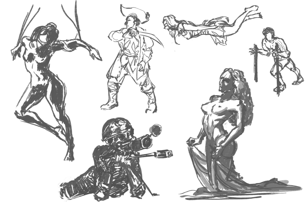 Sketches after work.