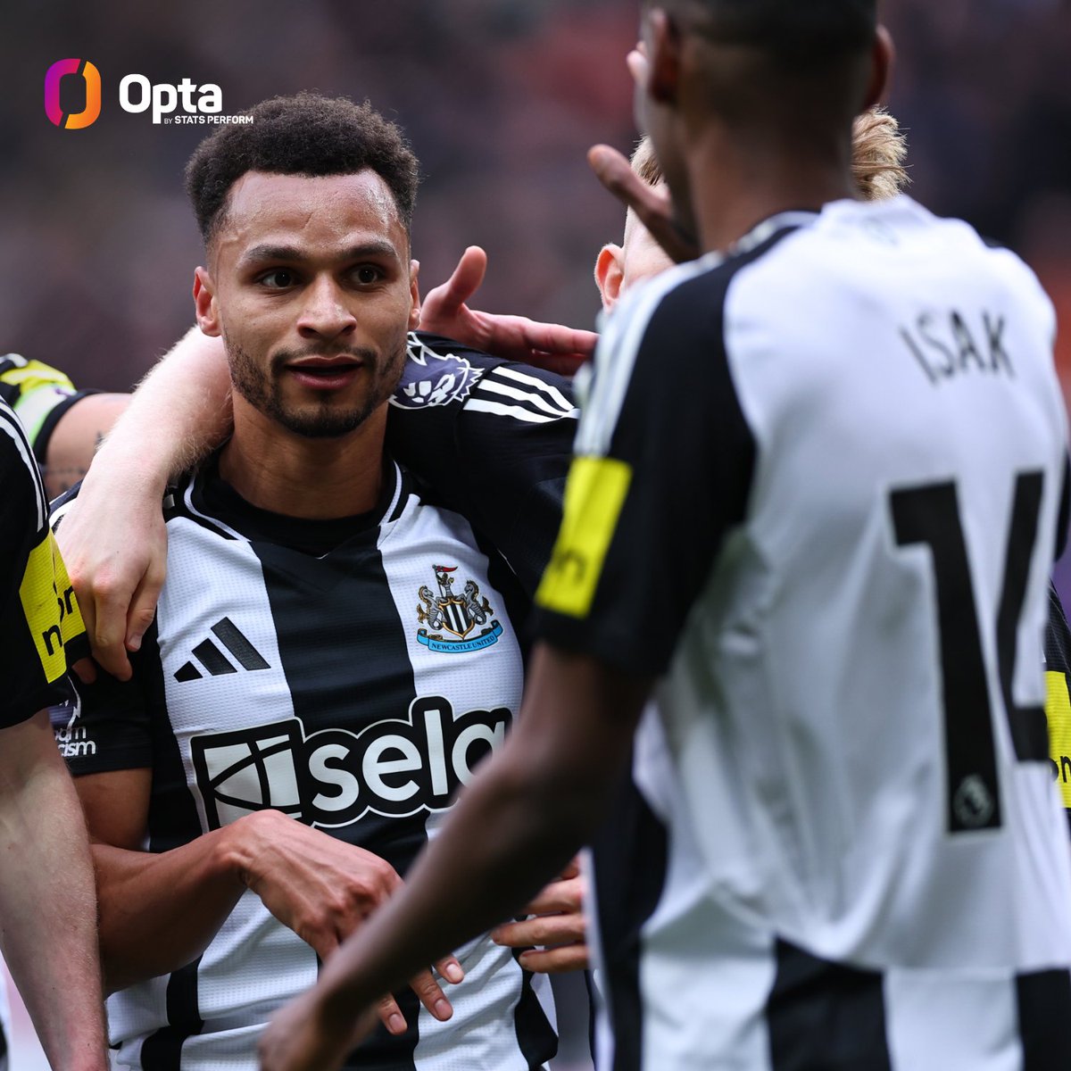 8 - Jacob Murphy has assisted Alexander Isak eight times for Newcastle this season; the most by any Premier League player for a teammate across all competitions. Link-up.