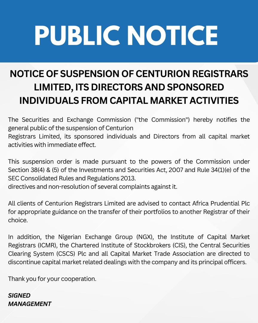 SECNigeria's tweet photo. Attention https://t.co/6XwFDAkFza
