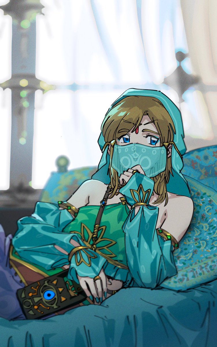 できたー❣️❣️
爆美人レイヤーあさぬ様(<a href="/asanukun/">あさぬくん</a> )のｹﾞﾙﾄﾞﾘﾝｸイラスト化第2弾♡♡♡
クッションに時間を持ってかれた🤗
ぼかし、こだわってます！！！！！
 #botw