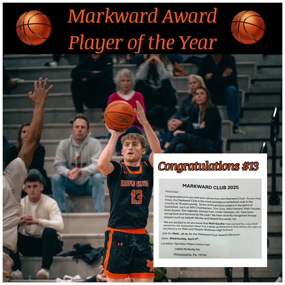 MN Athletics (@mnathletics) on Twitter photo Congrats To Matt Gardler!!!! Markward Award Player of the year!!! Awesome!!! Tiger Pride <a href="/marplenewtown/">Marple Newtown HS</a> <a href="/beyond_the_ark/">Beyond the Ark Basketball</a> <a href="/MNBoysBBall/">Marple Newtown Boys Basketball</a> <a href="/DTMattSmith/">-</a> <a href="/MBarkannNBCS/">Michael Barkann</a> <a href="/DelcoSports/">Daily Times Sports</a> <a href="/sportsdoctormd/">Matthew De George</a> <a href="/BillMaas/">Bill Maas</a> <a href="/TerryToohey/">Terry Toohey</a> <a href="/delcosportsBob/">Bob Grotz 🇺🇸</a> <a href="/PaPrepLive/">PA Prep Live</a> Congrats To Matt Gardler!!!! Markward Award Player of the year!!! Awesome!!! Tiger Pride <a href="/marplenewtown/">Marple Newtown HS</a> <a href="/beyond_the_ark/">Beyond the Ark Basketball</a> <a href="/MNBoysBBall/">Marple Newtown Boys Basketball</a> <a href="/DTMattSmith/">-</a> <a href="/MBarkannNBCS/">Michael Barkann</a> <a href="/DelcoSports/">Daily Times Sports</a> <a href="/sportsdoctormd/">Matthew De George</a> <a href="/BillMaas/">Bill Maas</a> <a href="/TerryToohey/">Terry Toohey</a> <a href="/delcosportsBob/">Bob Grotz 🇺🇸</a> <a href="/PaPrepLive/">PA Prep Live</a>