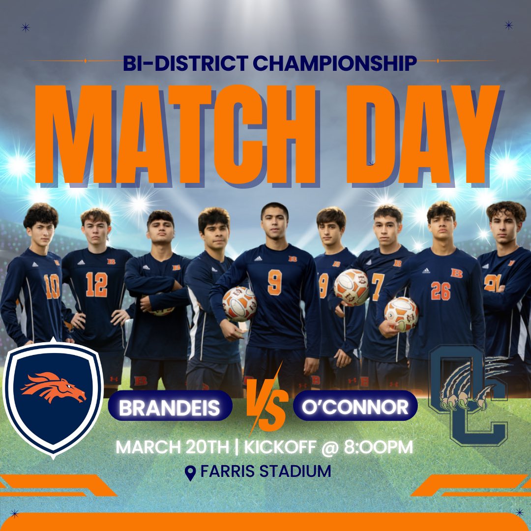 Clifton Tierney (@coach_ctierney) on Twitter photo We need everyoneβs support Bronco Nation! We will be facing OβConnor in the first round @ Farris stadium! Please come out and support! Go Broncos! <a href="/Coach_KLewis/">Kemmie Lewis</a> <a href="/BroncosBrandeis/">Brandeis Broncos Athletic Booster Club</a> We need everyoneβs support Bronco Nation! We will be facing OβConnor in the first round @ Farris stadium! Please come out and support! Go Broncos! <a href="/Coach_KLewis/">Kemmie Lewis</a> <a href="/BroncosBrandeis/">Brandeis Broncos Athletic Booster Club</a>