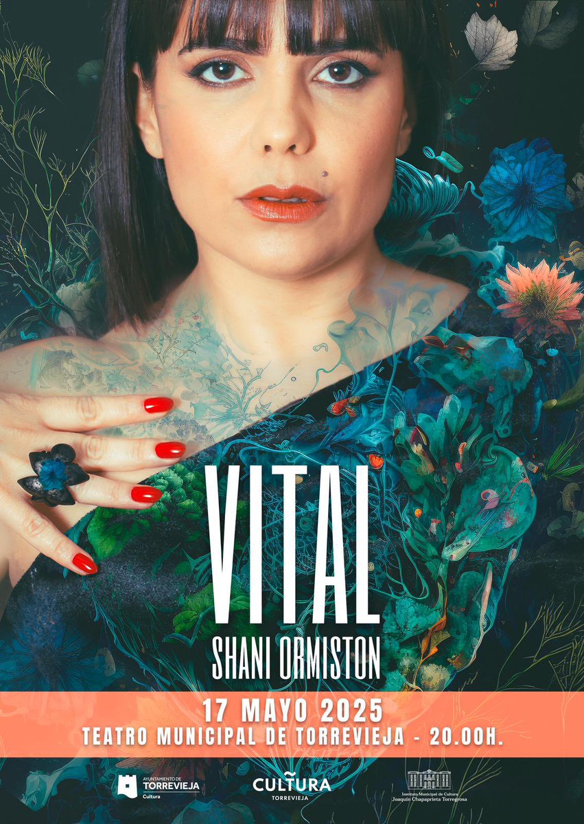 Concierto Shani Ormiston 
Presentación nuevo Ep Vital 🫀

📆 17 de mayo 
🕒 20.00h
📍Teatro Municipal Torrevieja 
🎟️ 5€ 

Consigue tu entrada aquí 
culturatorrevieja.com/evento/shani-o… 👈