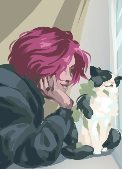 Now we started drawing stages after work.
Drawing time is about 20-30 minutes.