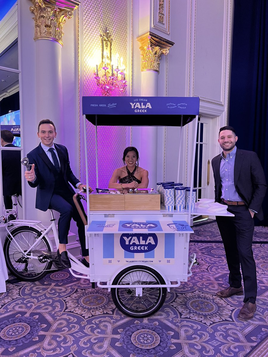 Salah Czapary (@czapary) on Twitter photo If you need a bit of feed refresh, this is a reminder that dreams can come true! Yala at the Gala a few weeks back supporting Make a Wish Foundation and we’re just getting started bringing 🇬🇷 Ice Cream to the 🇺🇸.
Big things coming soon! <a href="/CKefalas/">Chrys Kefalas</a> <a href="/TommyMcFLY/">Tommy McFLY</a> If you need a bit of feed refresh, this is a reminder that dreams can come true! Yala at the Gala a few weeks back supporting Make a Wish Foundation and we’re just getting started bringing 🇬🇷 Ice Cream to the 🇺🇸.
Big things coming soon! <a href="/CKefalas/">Chrys Kefalas</a> <a href="/TommyMcFLY/">Tommy McFLY</a>