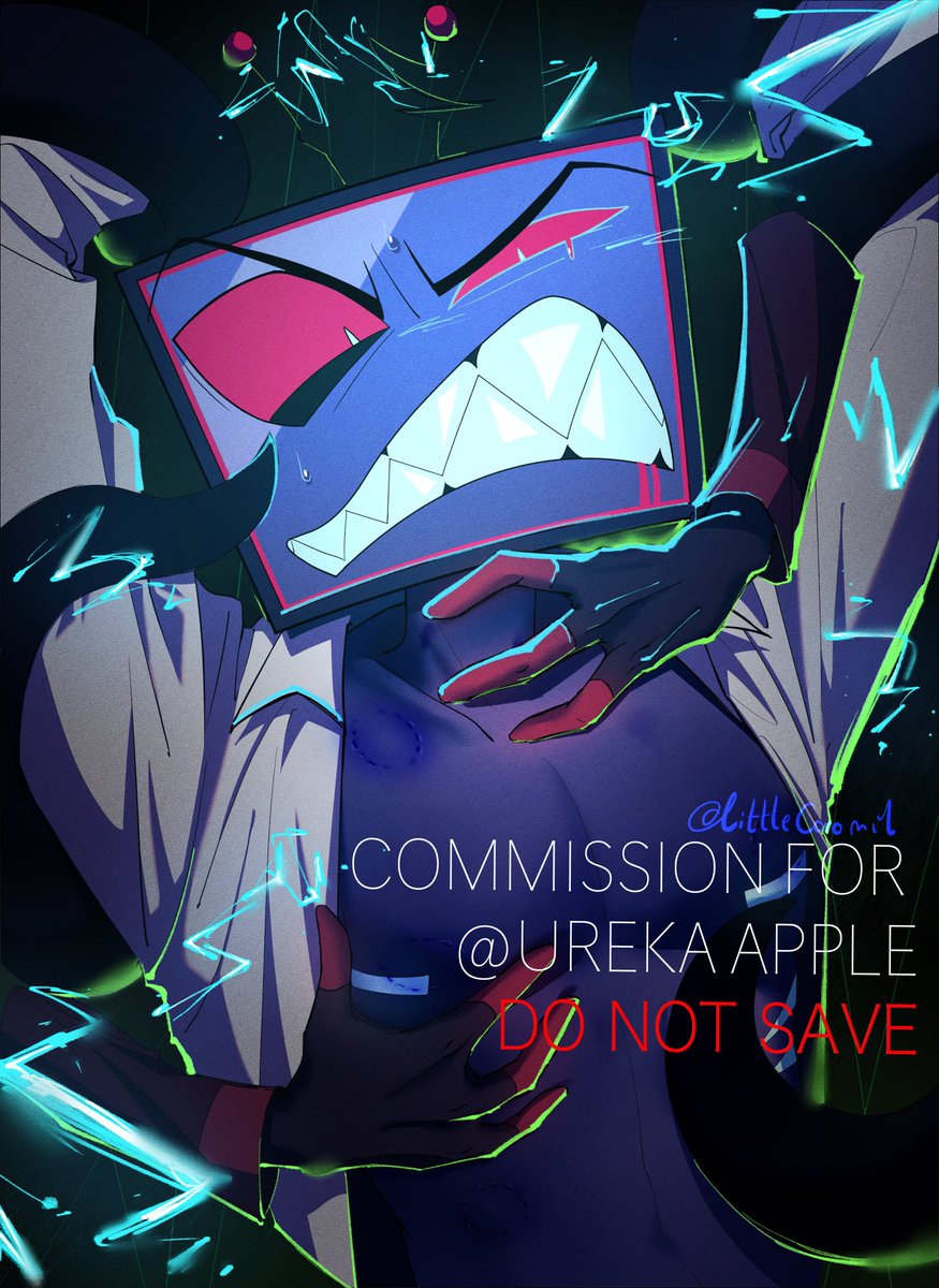 LittleCocomil's tweet image. Commission for @whitefoxDK #AlVox #RadioStatic