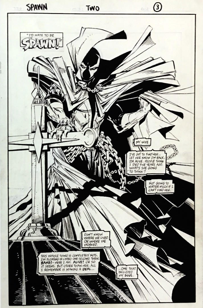 "I'd hate to be SPAWN!"

From Spawn #2. Art by <a href="/Todd_McFarlane/">Todd McFarlane</a> 
#Spawn