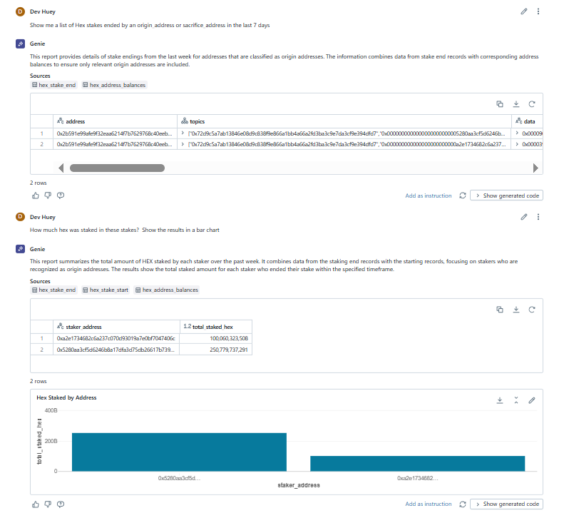Large OA stakes ended recently....
.. data retrieved by AI

#HEX #AI