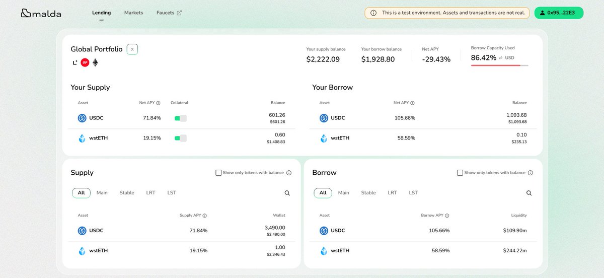 ABMGamingX's tweet photo. @malda_xyz x @RiscZero Testnet Experience

Exploring The Malda Testnet Has Been A Smooth Experience! The UI Is Well-designed, Making It Easy To Navigate Supply And Borrow Positions.

Overall, A Solid DeFi Lending Experience!🚀 https://t.co/zgJjkzpfoM