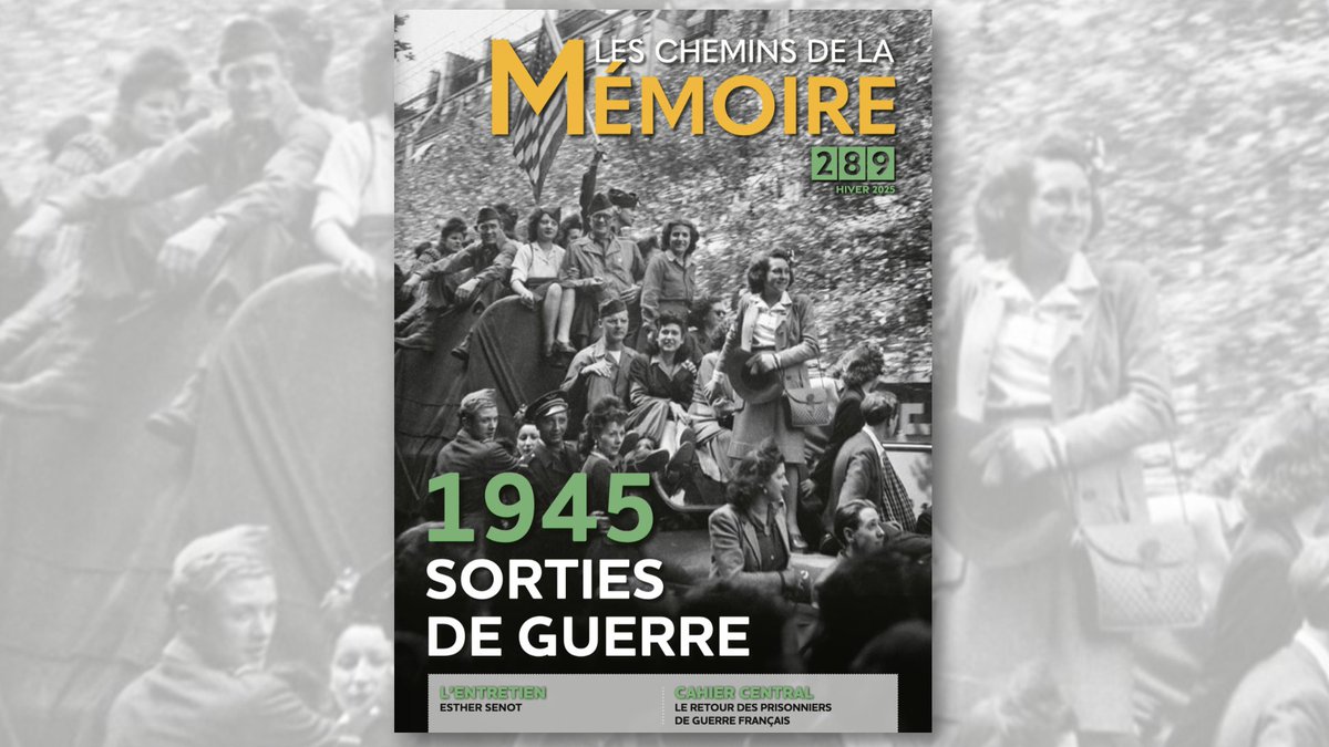 laurentalbaret's tweet photo. [On en parle] Vient de paraître « Les Chemins de La Mémoire » #289 [Hiver 2025] La thématique du moment : 1945. Sorties de guerre. Disponible gratuitement en ligne : https://t.co/eqZhibZeLw #devoirdeMémoire #Libération 🇫🇷
@SGArmees @AJDPresse https://t.co/xdPuGbu1zj