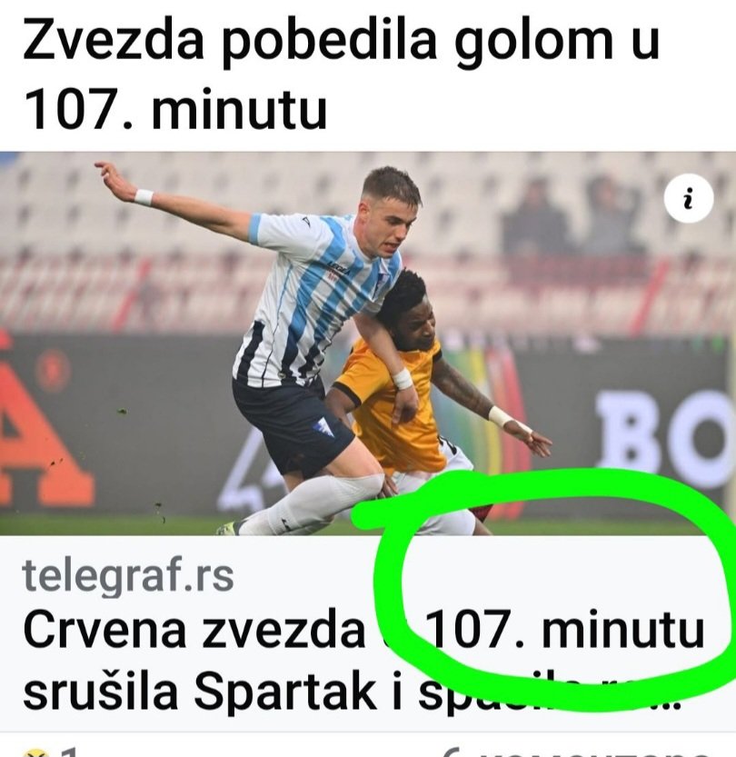M2aja's tweet photo. Nije kraj kad je kraj vec kad Zvezda da gol 😂 https://t.co/ZdCYxk4rc5