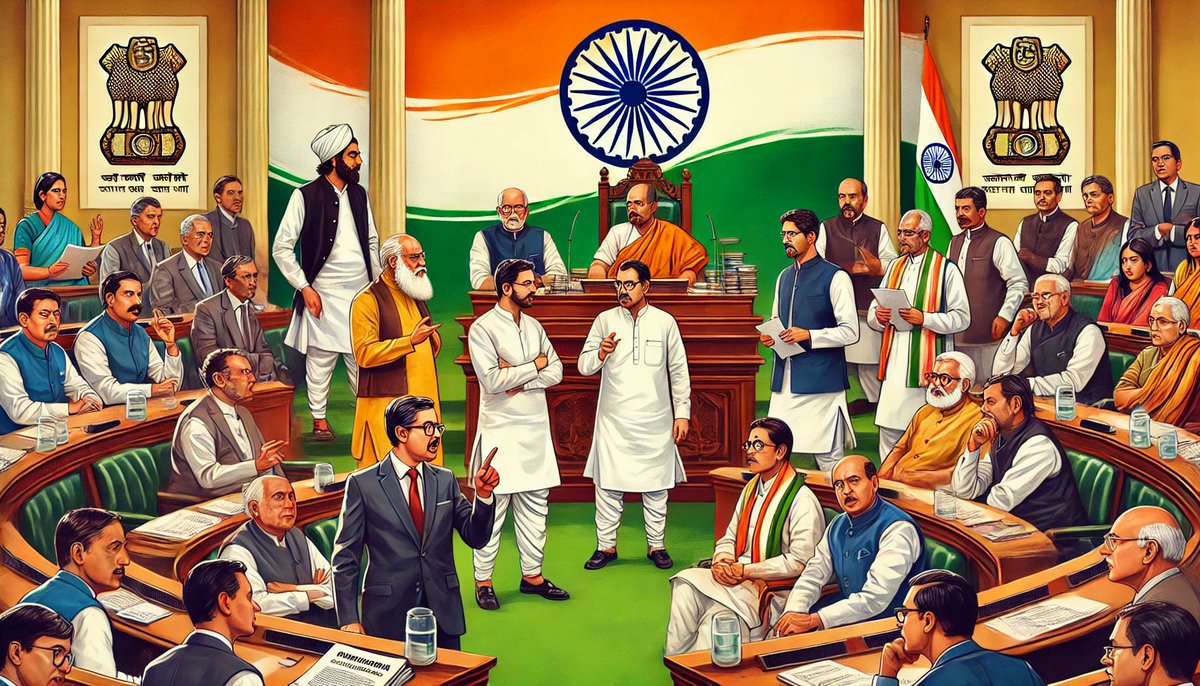 arslanraza35's tweet photo. "भारतीय राजनीति का रंगमंच: कभी ध्रुपद, कभी धमाल! 🎭 हर चुनाव एक नई कहानी, हर नेता एक नायक या खलनायक। जनता की आवाज़, देश की ताकत! 🇮🇳 #IndianPolitics #DemocracyInAction #DeshKaMood #ChunaviDangal" https://t.co/1yM8M4zvms