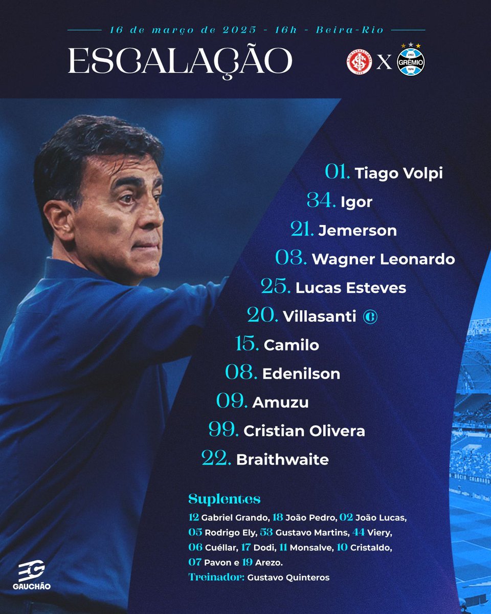 ⚽️🇮🇩🇪🇪 Está NO AR a jornada esportiva estilo Guaíba para a grande final do Gauchão no Gre-Nal!

🎙José Aldo Pinheiro
🔎<a href="/gutisanchez/">Gutiéri Sanchez</a> <a href="/RogerioAmaral_/">Rogério Amaral</a> 
🎤<a href="/rafapfeiffer/">Rafael Pfeiffer</a> <a href="/dobrunooliveira/">Bruno Oliveira</a> <a href="/paulo_nunes8/">Paulo Nunes</a> <a href="/JeanSoaresrg/">Jean Soares</a> <a href="/_thaliadecastro/">Thalia de Castro</a> 
📊<a href="/martinmoura_/">Martin Moura</a>

📻 FM 101.3 | APP
🎥 YouTube