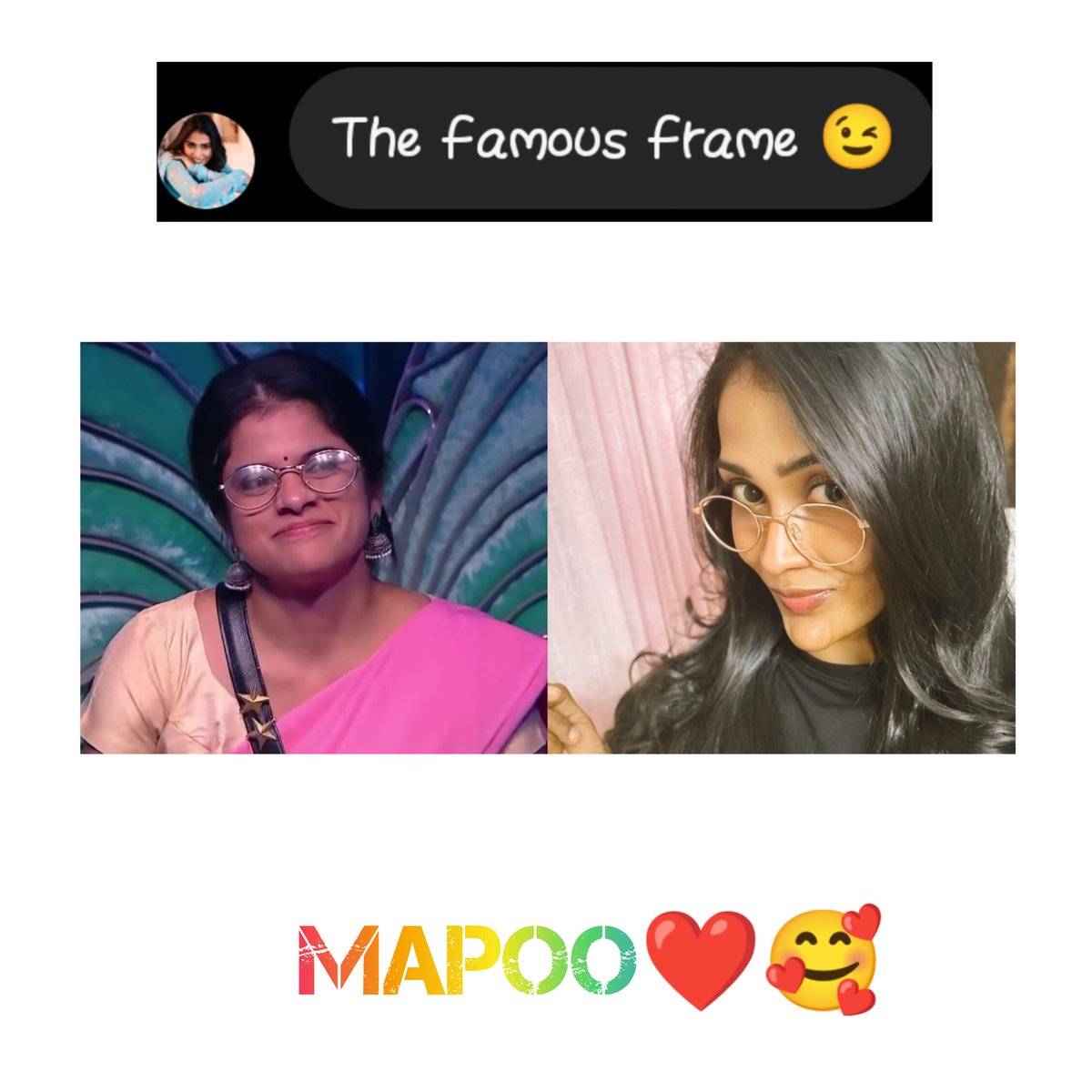 mapoo_world's tweet photo. Idhayam irandu endraalum🥰
Kaadhal enbathu ondrallo💖
#MaPooForever
#poornimaravi
#mayasquad https://t.co/GcBfm5Xwjj