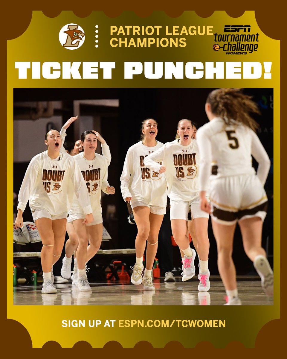 espnW's tweet image. Lehigh is headed to the big dance after taking down Army in the Patriot League Championship 💃

(📸 @LehighWBB)