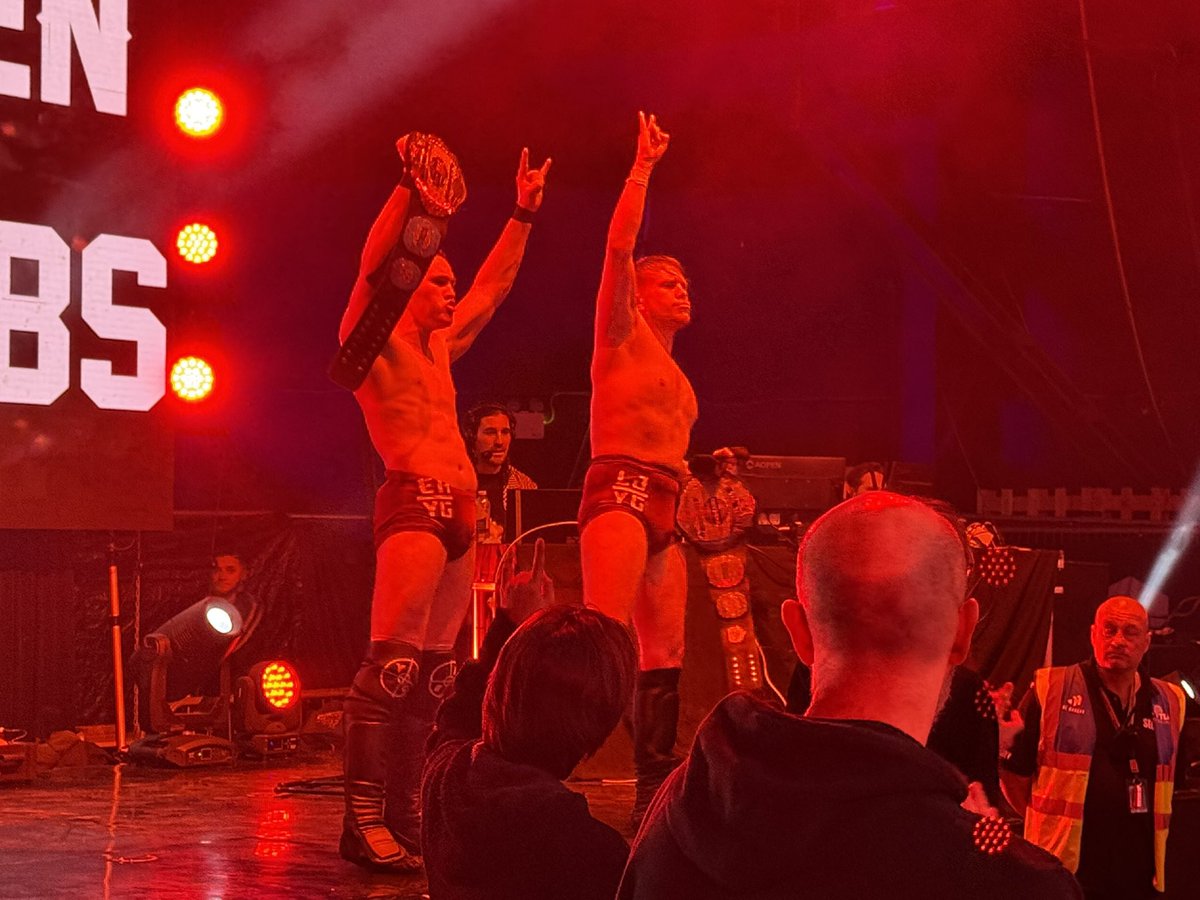 NEARLY A YEAR TO THE DAY, I TOLD EVERYONE I WASNT MESSING ABOUT. 

AND NEW UNDISPUTED BRITISH TAG TEAM CHAMPIONS🤘

WE LOVE THIS GAME.