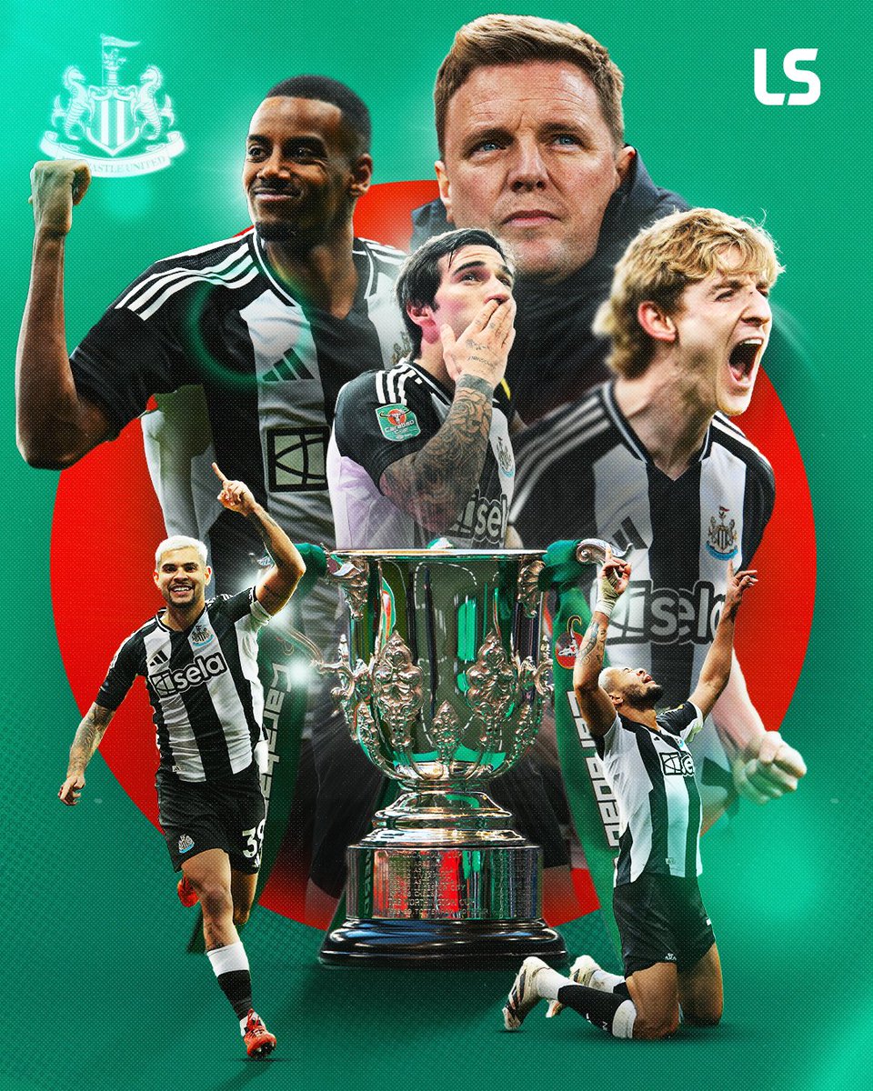 NEWCASTLE WIN THE LEAGUE CUP 🏆⚫️⚪️

Their first major domestic trophy since 1955 🤯