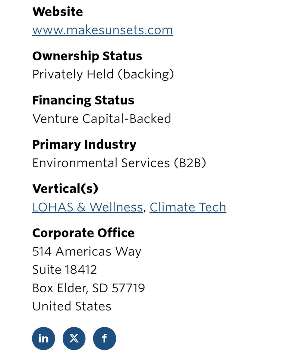 jesseRoss597206's tweet photo. Did some digging on #makesunsets. The owners are Luke Iseman/Andrew Song. Who boldly brag about blocking our sun. Here's their patent, their investor (Venture Capital) and their cooperate headquarters. https://t.co/nJIpxaMlcU