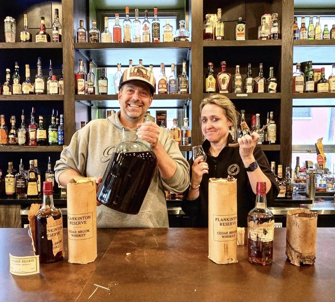 RevivalBottle's tweet photo. We Popped a 1902 to 1914 (2) Gallon Carboy of @mcbrayerlegacyspirits W.H. McBrayer's Plankton/ Cedar Brook😀 See you at the shop♥️🍀
#wherewhiskeydreamscometrue #carboy #prepro #theydontmakeitliketheyusedto #TakeFlightTasteHistory #MakeItVintage #bline #lovethecov https://t.co/DQf0Ii40C2