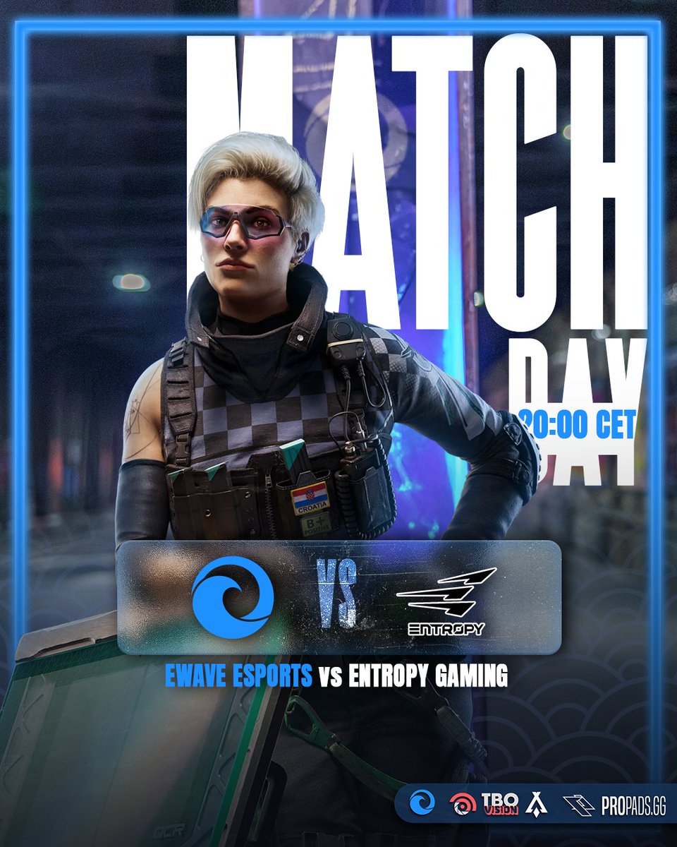 Und auch unser #R6S Konsolen-Team startet heute wieder in die Action, direkt mit einem Brecher:

Derby-Time gegen <a href="/EntropyGaming/">Entropy</a>!👀

<a href="/RSXPL/">RSX Events</a> Major | Matchday 3
⏰ 20:00 CET

Unser Lineup heute:
<a href="/FreddyJii/">Freddy</a> 
<a href="/xK1llerEnte/">Entee</a> 
<a href="/TimDelRey_/">Tim 💥</a> 
<a href="/Phxntom_R6/">Phxntom</a> 
<a href="/R1SIKO/">ℛ𝒾𝓈𝓀</a> 

#PERFECTWAVE🌊