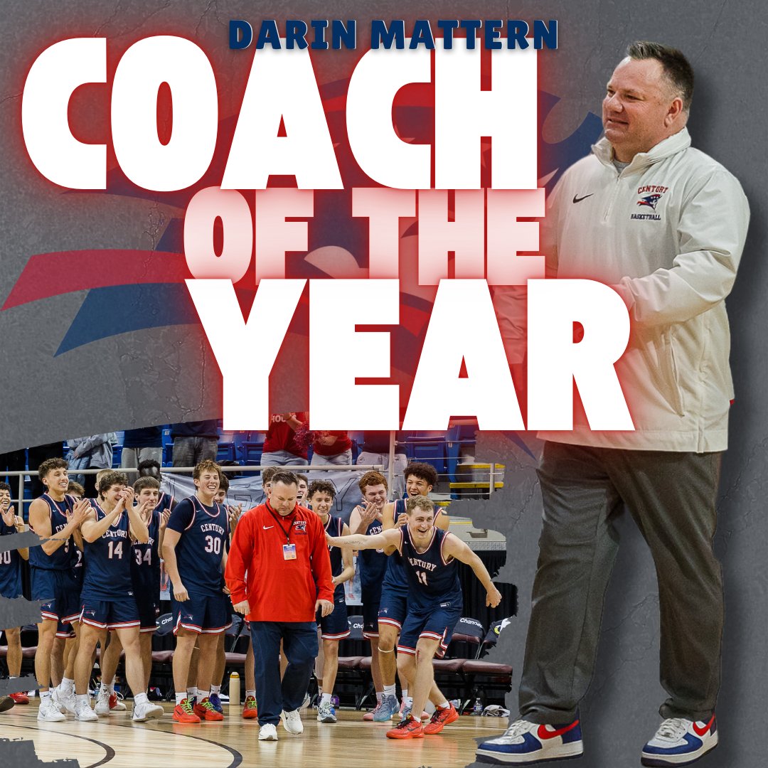 Century Boys Bball (@bballcentury) on Twitter photo 🏆 Coach of the Year! 🏆
This year's Division AA Boys Basketball Coach of the Year took a group of talented individuals and turned them into a true team—one that worked together, pushed each other, and achieved something incredible… a state championship!
Congrats, Coach! ❤️🤍💙 🏆 Coach of the Year! 🏆
This year's Division AA Boys Basketball Coach of the Year took a group of talented individuals and turned them into a true team—one that worked together, pushed each other, and achieved something incredible… a state championship!
Congrats, Coach! ❤️🤍💙