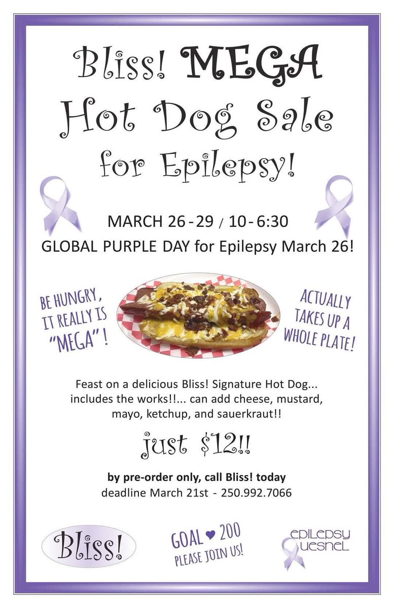 QuesnelRotary's tweet photo. This is what’s going on in Quesnel for #EpilepsyAwarenessMonth https://t.co/muH61nojDo