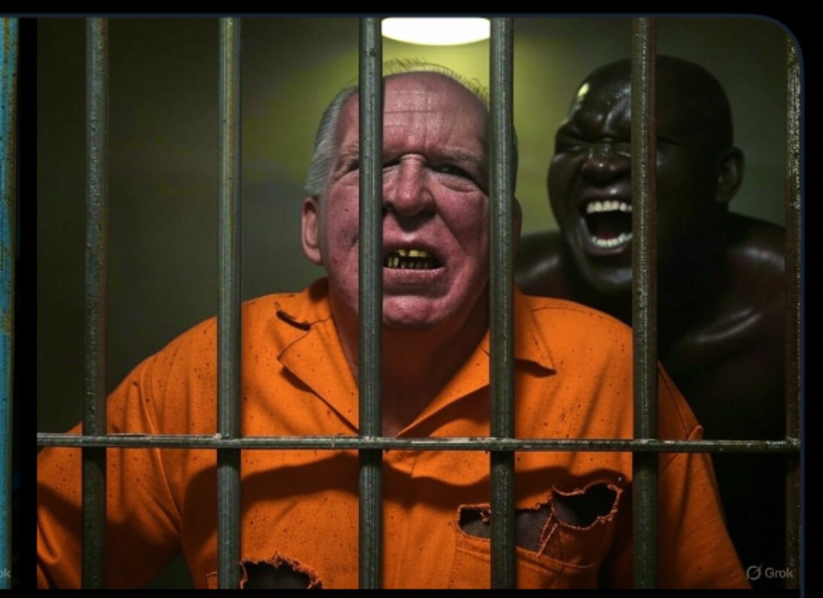 4Freespeak's tweet photo. @RapidResponse47 @SecRubio #Brennan❓@JohnBrennan doesn’t even have a #SecurityClearence because he’s a #Traitor WTF cares what a #SeditiousTraitor bloviates about? #JohnBrennan is an irrelevant sociopathic narcissist, whose passport should be immediately seized, then #Prosecuted & become #GenPopJohnny
😼 https://t.co/68szZ0tMhi
