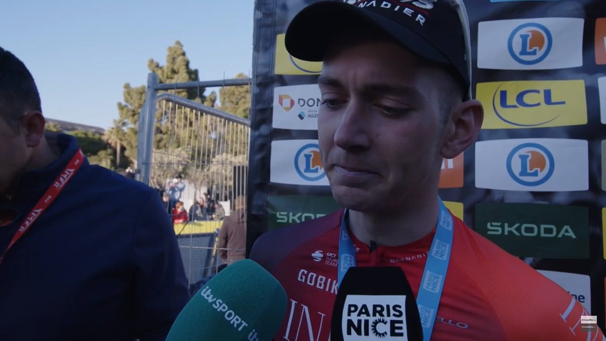 LeGruppetto's tweet photo. Magnus Sheffield: "La personne la plus importante à laquelle je veux dédier ce succès est Gino Mäder (il avait chuté dans le même virage). Ça fait bientôt 2 ans... Je n'imaginais pas qu'il me serait possible de gagner une course après ce qui s'est passé ce jour-là." #ParisNice https://t.co/PrwjK6ZTvq