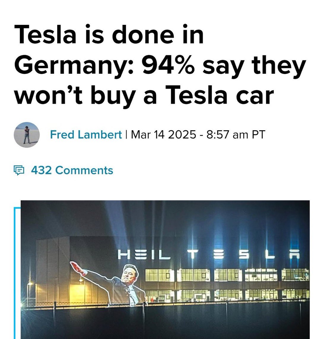 Tesla is done in the whole of Europe, Canada, and Mexico.

Not sure how they can bounce back from this.