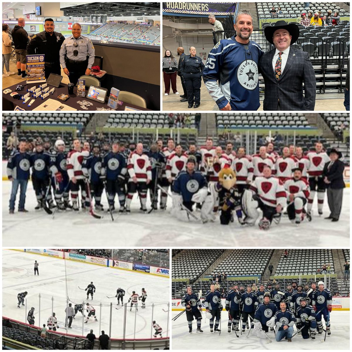 Margo Susco-TucsonPD (@margosusco) on Twitter photo It was a hot night of cool #hockey action as <a href="/Tucson_Police/">Tucson Police Dept</a> & <a href="/TucsonFireDept/">Tucson Fire Department</a> kicked off the #Tucson <a href="/RoadrunnersAHL/">Tucson Roadrunners</a> First Responders Night. Thank you Roadrunners, our community, & #publicsafetypartners , we had a blast! #Dustyrocks <a href="/cityoftucson/">City of Tucson</a> It was a hot night of cool #hockey action as <a href="/Tucson_Police/">Tucson Police Dept</a> & <a href="/TucsonFireDept/">Tucson Fire Department</a> kicked off the #Tucson <a href="/RoadrunnersAHL/">Tucson Roadrunners</a> First Responders Night. Thank you Roadrunners, our community, & #publicsafetypartners , we had a blast! #Dustyrocks <a href="/cityoftucson/">City of Tucson</a>