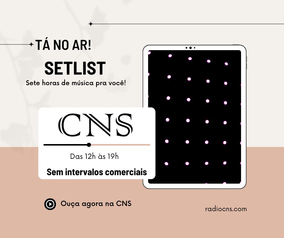 radiocns's tweet photo. Aqui #deboa curtindo o #SetlistCNS com 7h de músicas sem intervalos na #CNS ► https://t.co/RGoQ6aAIOn 🎧✌️😍

#Aradioqueligavoce #músicaboa #Canoas #hitz #webradio #OMelhorDoPop #radio #Flopou #BeiraRio #NowPlaying #Playlist #FanáticosPorMúsica #Domingou #sunday #LigaNaCNS https://t.co/Hakq3vQ1Y0