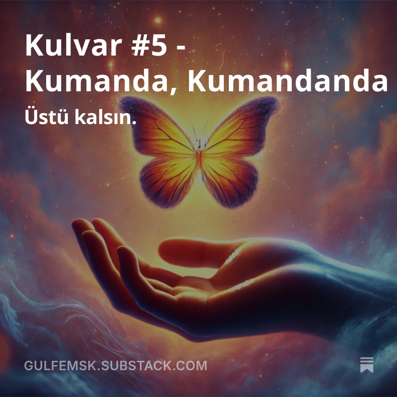 gulfemsk's tweet photo. 🦋 Bir kelebek avucunun içinde…
Ölü mü, diri mi?
Cevap senin ellerinde.

Yeni Kulvar yazım yayında!

🔗 https://t.co/GOoEgF8FMK https://t.co/OB56U7Shpt
