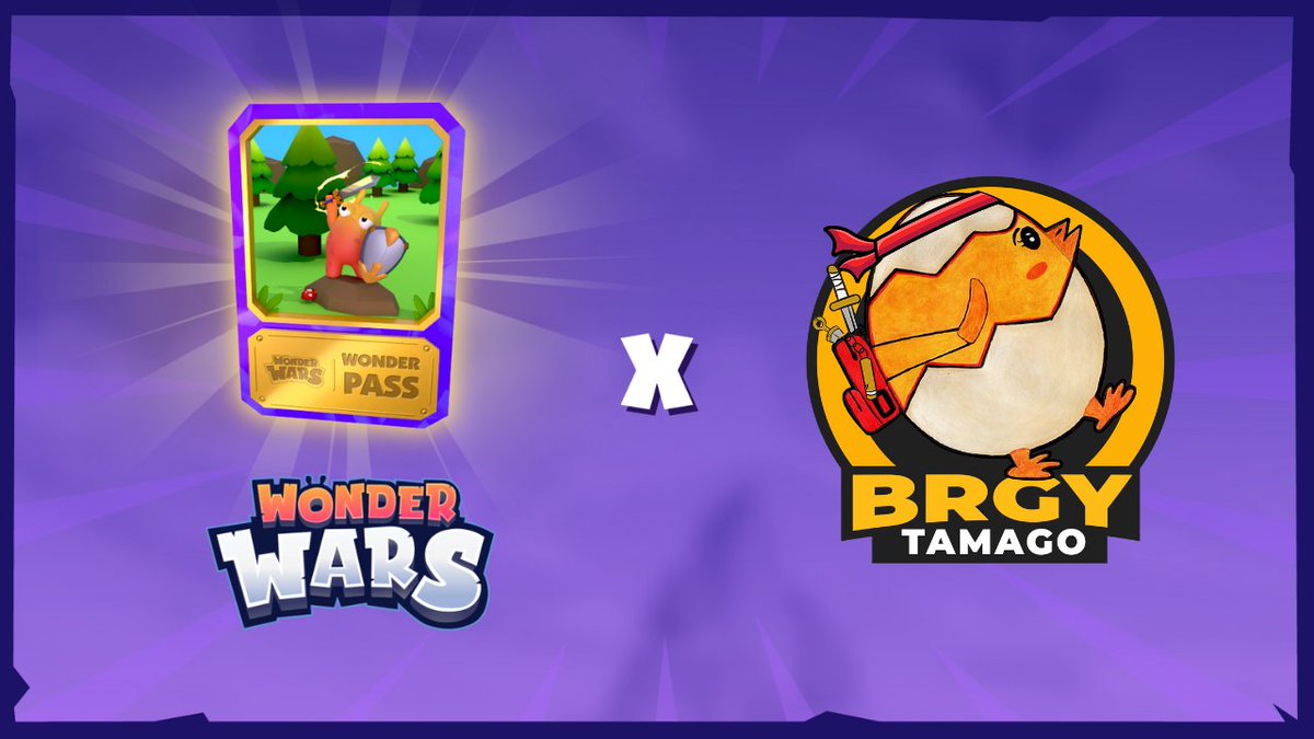 BRGYTamago's tweet photo. 🔥MASSIVE WONDER PASS GIVEAWAY ALERT‼️ 🔥
27 Guaranteed Whitelist! 38 FCFS!!! 

To celebrate the upcoming pre-sale of the exclusive Wonder Pass, we're thrilled to announce a special COLLAB giveaway! Get ready to elevate your @WonderWarsGame  experience with in-game advantages.​

Wonder Pass Benefits:
✅Double the resources you get every day in Wonder Wars (this includes Gold, Enhancement Powder, Rare Powder, Epic Powder and Legendary Powder).

✅Double Points in #PlayToAirdp events​

🎁 Access to exclusive ingame items.

Here's How to Join the Raffle:  
1. Follow
@BRGYTamago
@HelloMonsterGG
@WonderWarsGame

2. Like & repost this tweet.

3. Fillout this form: https://t.co/LxGDTZRdIK

Wonder Pass additional info:
Supply: 4.444
Price: TBA
Date: TBA (end March)
Chain: @Ronin_Network

#brgytamago #whitellist #Web3Gaming #RoninCreator