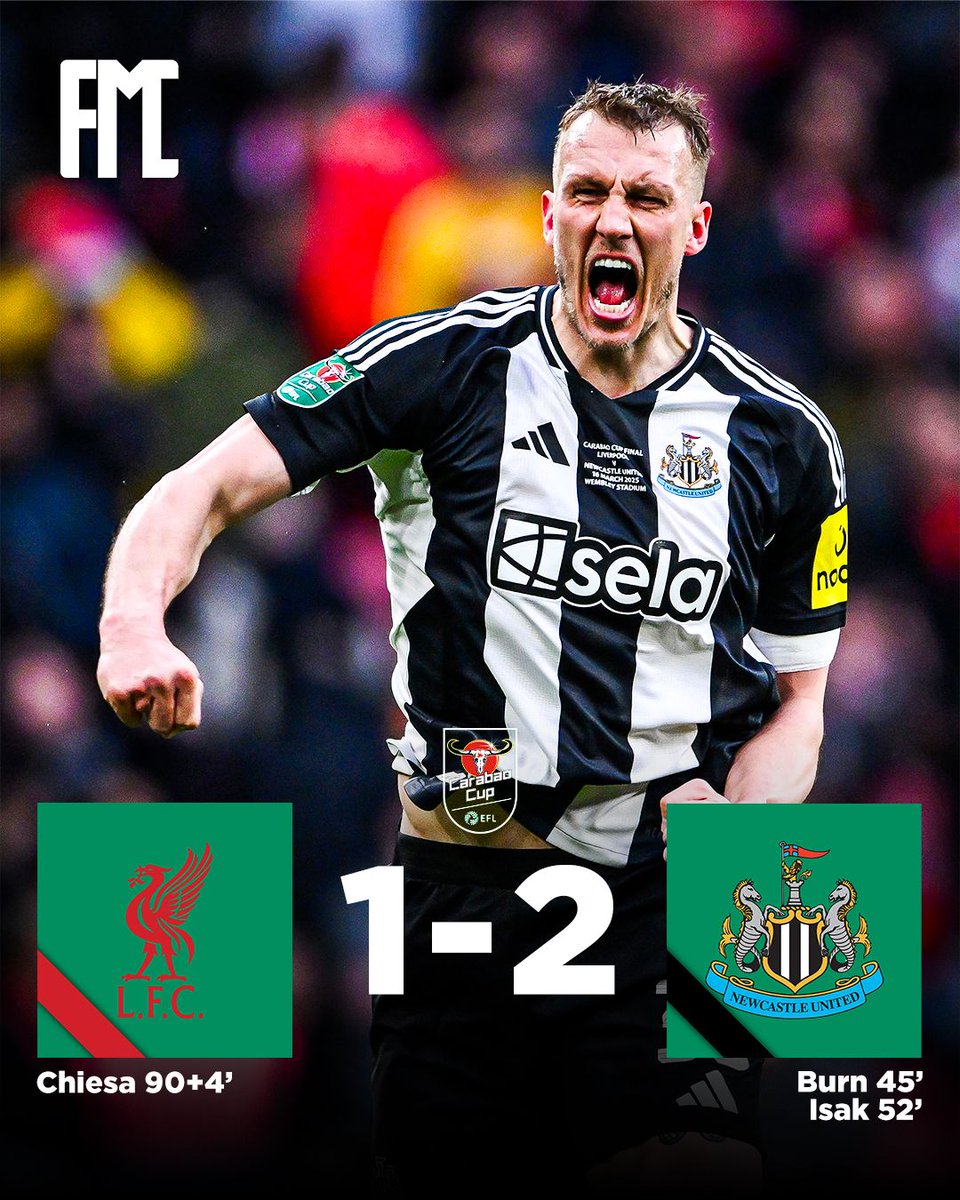 FtblMatchCentre's tweet photo. NEWCASTLE WIN THEIR FIRST TROPHY IN 56 YEARS https://t.co/mRvlE8EWyB