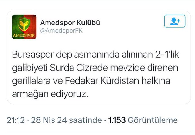 baris_atilla_'s tweet photo. ERZURUM SPORUN Diyarbakır'da a*ed ismindeki terörist takım karşısında alınan 2-1'lik galibiyeti Sur'da Cizre'de vatanını,milletini, bayrağını koruyan tüm TÜRK ASKERİNE VE POLİSİNE armağan olsun . NE MUTLU TÜRKÜM DİYENE...
#erzurumspor #dadaslar #Amedspor https://t.co/Y8qoM5ziJI